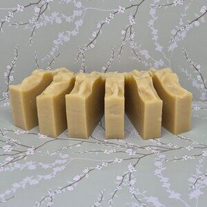 6 Handmade Goat's Milk, Unscented Gentle Soap 4-5 oz each